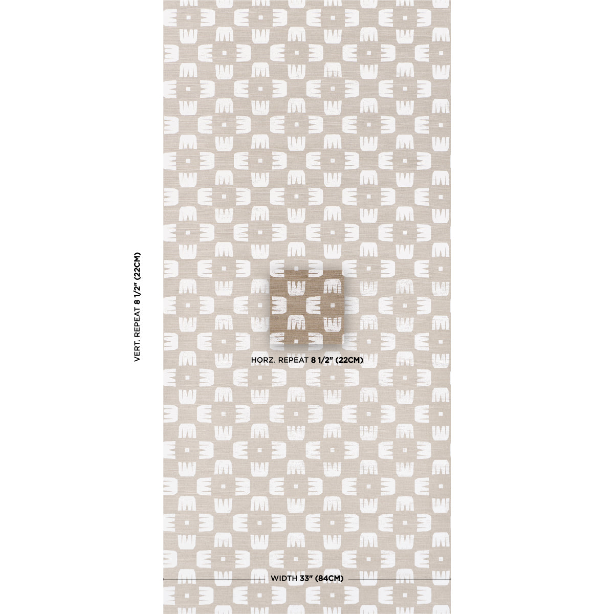 5016631 | Raze Sisal, Dust - Schumacher Wallpaper
