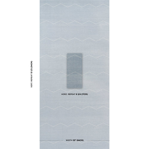 5016710 | Rivet Stripe Sisal, Chambray - Schumacher Wallpaper