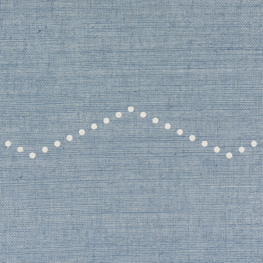 5016710 | Rivet Stripe Sisal, Chambray - Schumacher Wallpaper