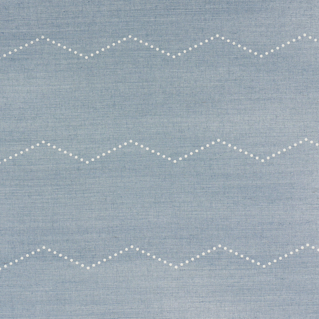 5016710 | Rivet Stripe Sisal, Chambray - Schumacher Wallpaper
