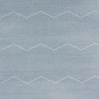 5016710 | Rivet Stripe Sisal, Chambray - Schumacher Wallpaper