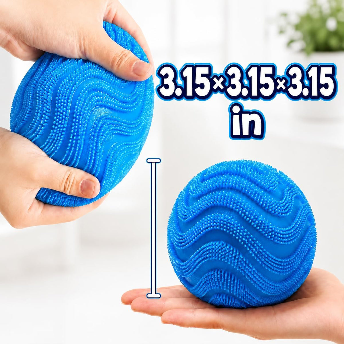 Fuzzy Plush Stress Ball – Soft Squeeze Fidget Toy