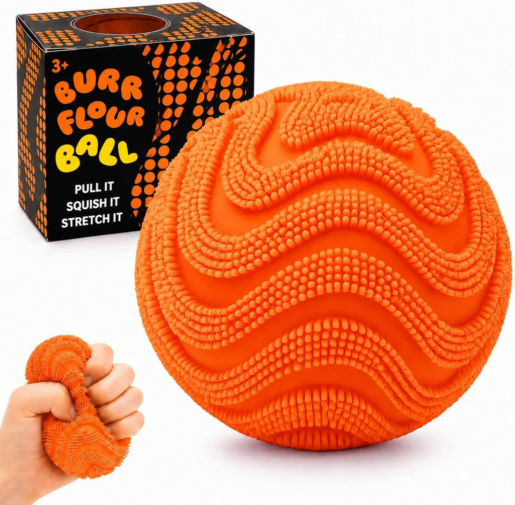Fuzzy Plush Stress Ball – Soft Squeeze Fidget Toy