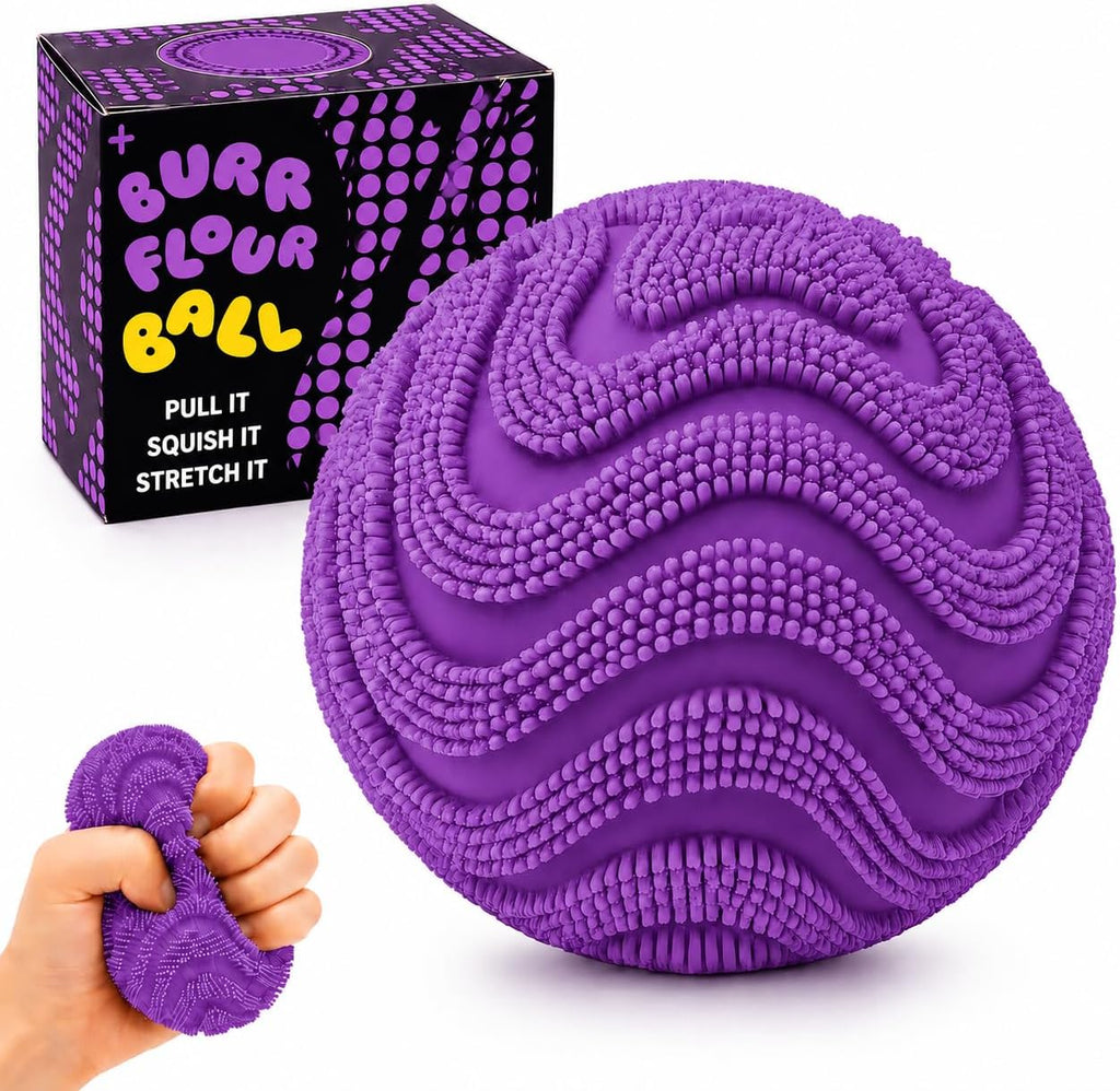 Fuzzy Plush Stress Ball – Soft Squeeze Fidget Toy