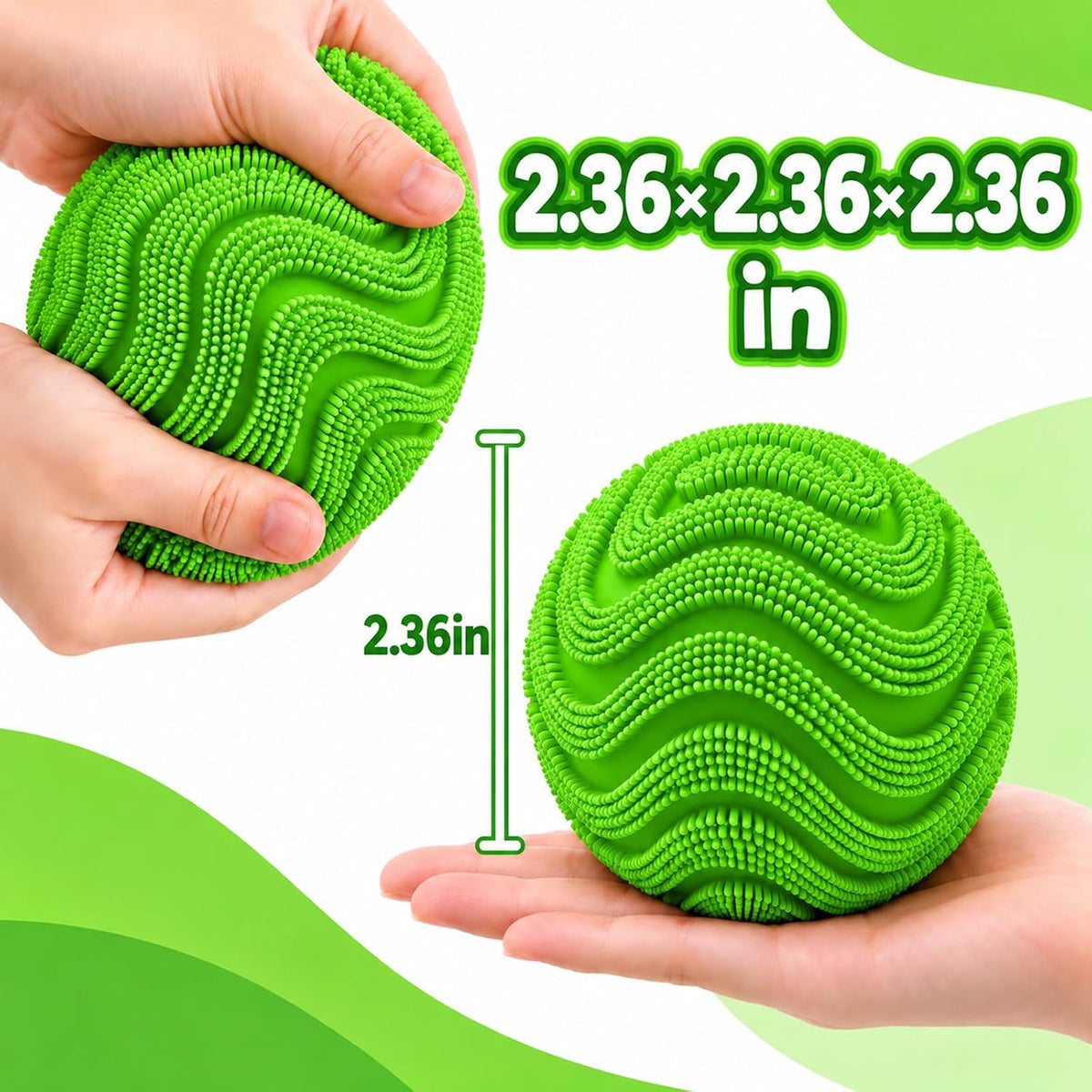 Fuzzy Plush Stress Ball – Soft Squeeze Fidget Toy