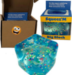 Oversized Gel Stress Cube – Squishy Sensory Fidget Toy