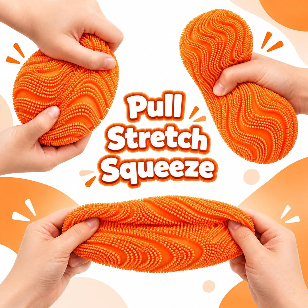 Fuzzy Plush Stress Ball – Soft Squeeze Fidget Toy