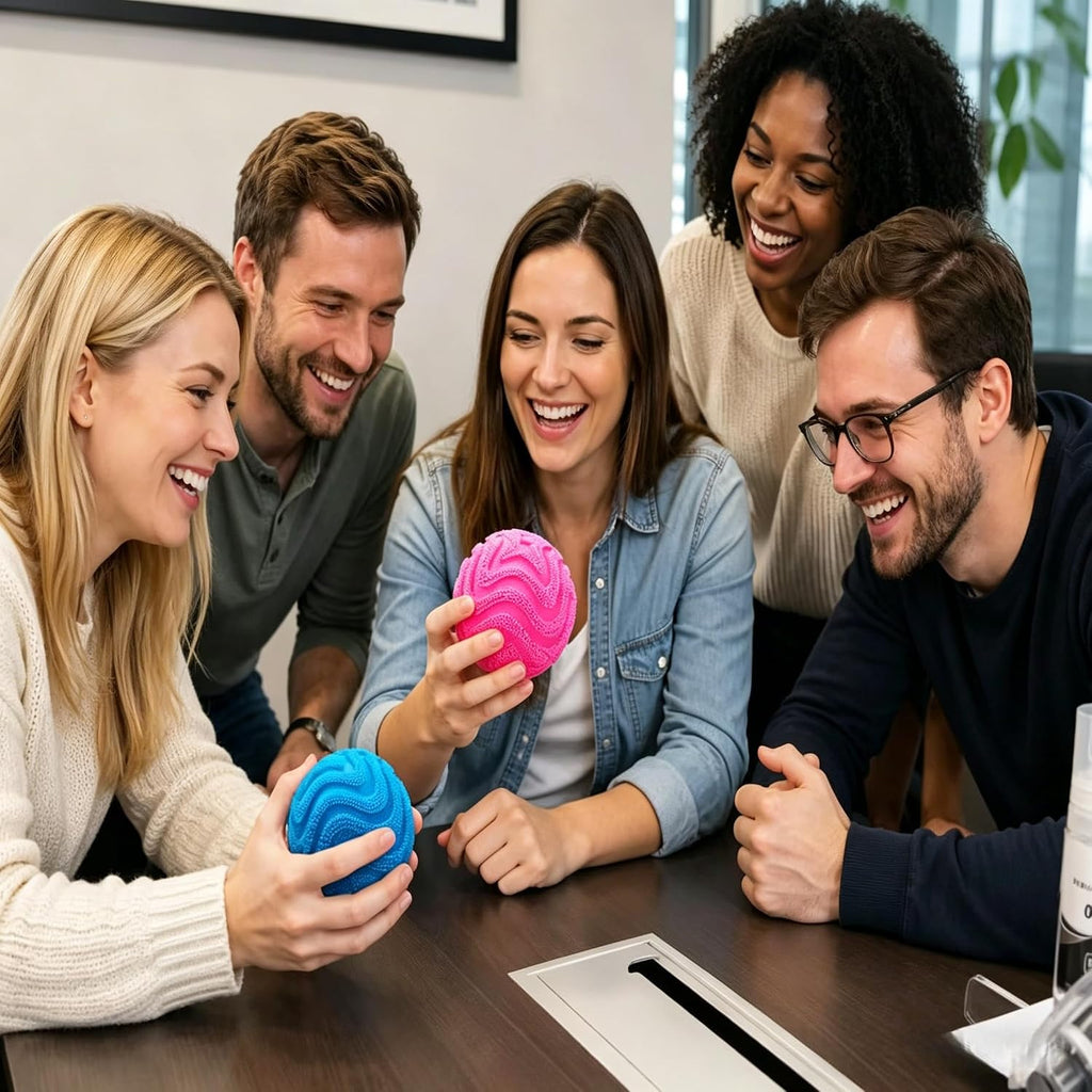 Fuzzy Plush Stress Ball – Soft Squeeze Fidget Toy