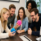 Fuzzy Plush Stress Ball – Soft Squeeze Fidget Toy