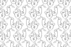 Abstract Twin Faces Wall Mural