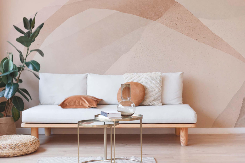 Creme Abstract 3 Wall Mural