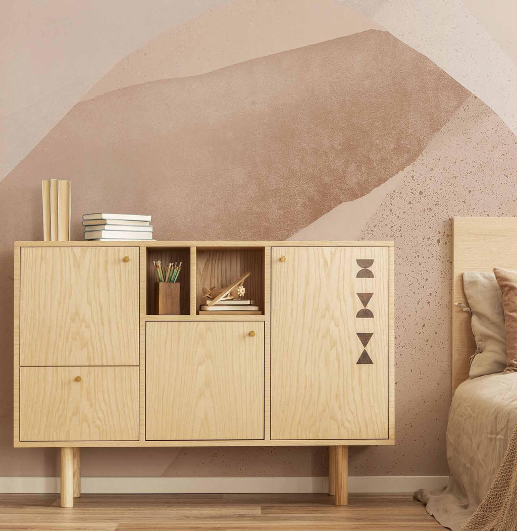 Creme Abstract 5 Wall Mural