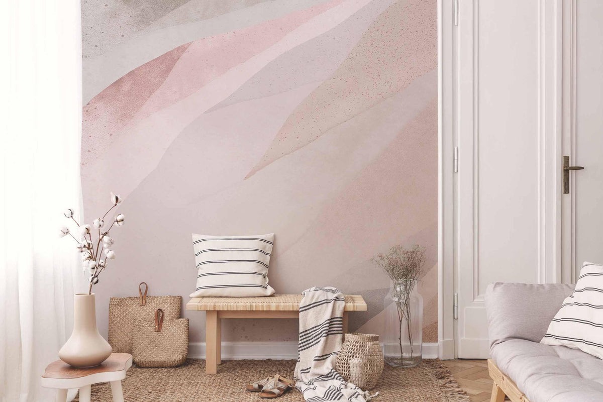 Natural Creme Abstract 2 Wall Mural