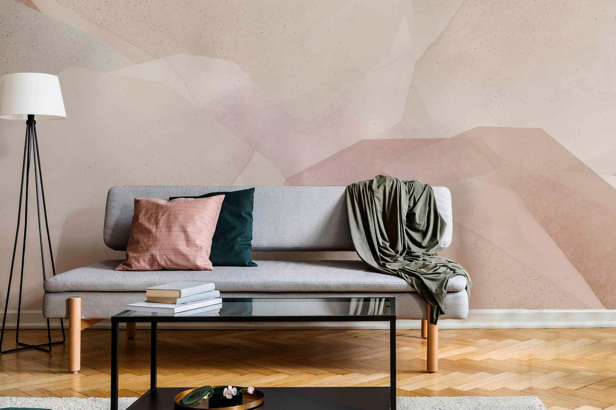 Natural Creme Abstract Wall Mural