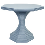 Octagonal Rattan Reeded Feature Table - Available in Two Sizes