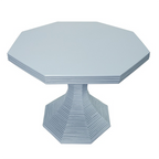 Octagonal Rattan Reeded Feature Table - Available in Two Sizes