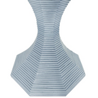 Octagonal Rattan Reeded Feature Table - Available in Two Sizes