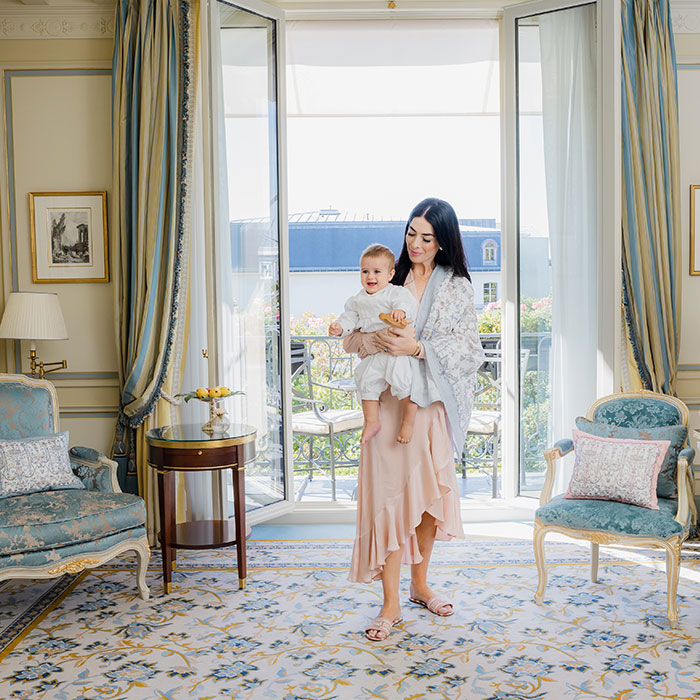 Carré Toile de Jouy Blue - Atelier Choux x Caitlin Wilson Swaddle