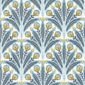 W0193/02 | Attingham, Blue Botanical - Clarke And Clarke Wallpaper