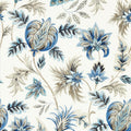 W0198/03 | Sizergh, Blue Botanical - Clarke And Clarke Wallpaper