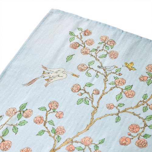 Atelier Choux Carré – In Bloom Blue Swaddle