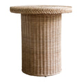 Braided Chatham Round Wicker Side Table